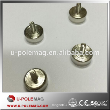 N35 Neodymium cup magnet with M3 external screw thread